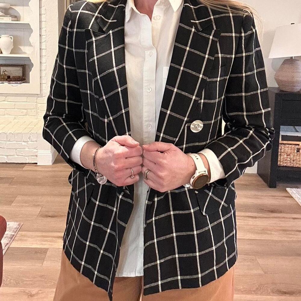 Vintage giorgio do santangelo plaid blazer